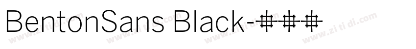 BentonSans Black字体转换